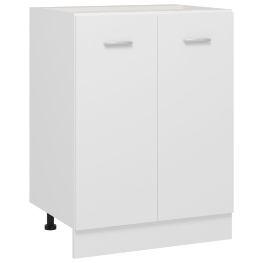 vidaXL Bunnskap hvit 60x46x81,5 cm sponplate vidaXL Bunnskap hvit 60x46x81,5 cm sponplate