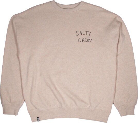 Salty Crew Men"s Swivel LB Crewneck Oatmeal Heather L