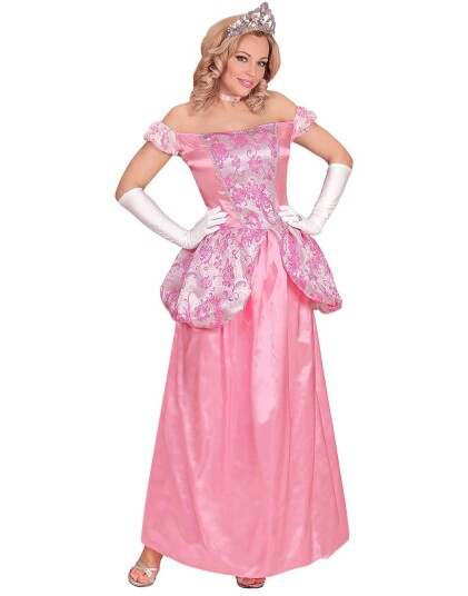Widmann Rosa Prinsessekostyme 4 Deler Strl L