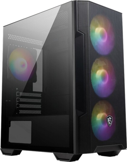 MSI MAG Forge M100R Midi Tower Kabinett med Herdet Glass - Svart MSI MAG Forge M100R Midi Tower Kabinett med Herdet Glass - Svart