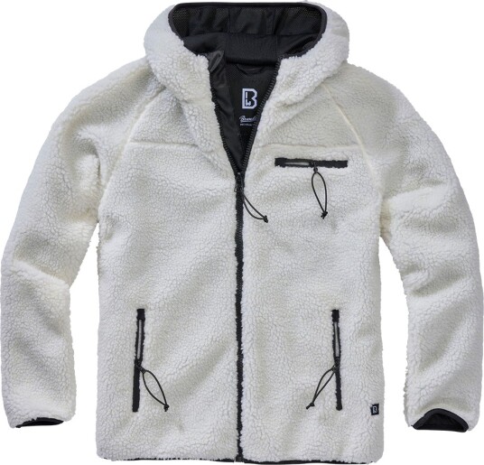 Brandit Teddyfleece Worker Jacket White XL Hvit