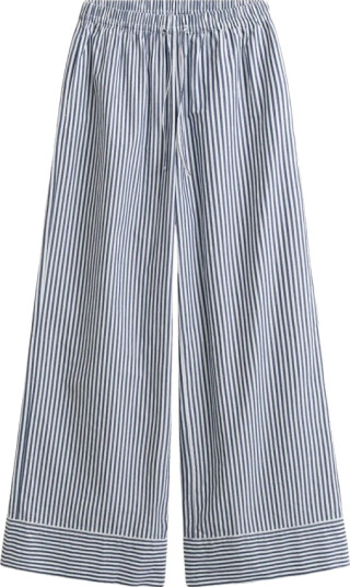 GANT Stripe Poplin Pull On Pants Navy 36