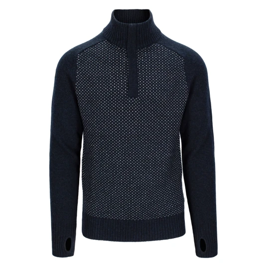 Tufte Wear Robin Low Half Zip Herre 117 Sky Captain Melange M