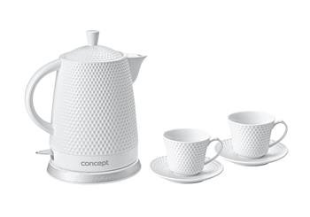 Concept Rk0040 1,5 L 1500 W Hvit Keramisk Plastikk Trådløs