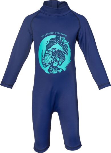 Isbjörn of Sweden Kids' Dolphine Sun Jumpsuit Navy 86/92, Navy