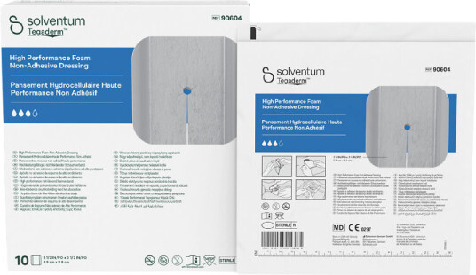 Tegaderm Foam bandasje med splitt 8,8 x 8 cm 10 stk