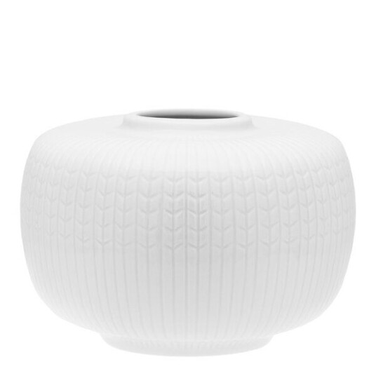 Rörstrand   Swedish Grace vase 13x9 cm snø/hvit