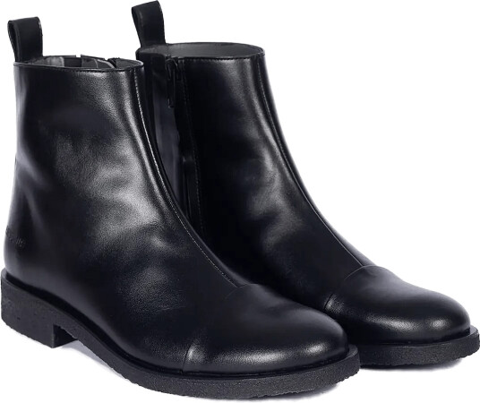 ANGULUS Booties Flat With Zipper Black 36