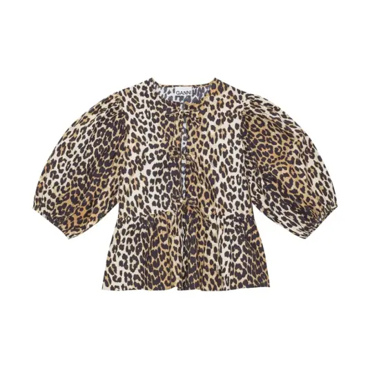 Ganni Dame Bluser & Skjorter Brun S,