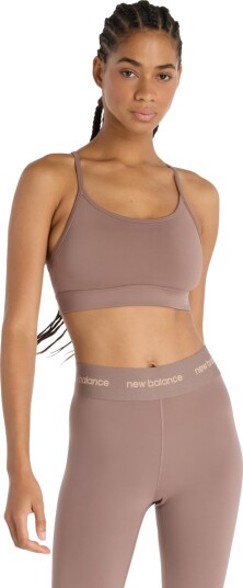 New Balance Essential Yoga Light Support Sports BH Dame Brun L