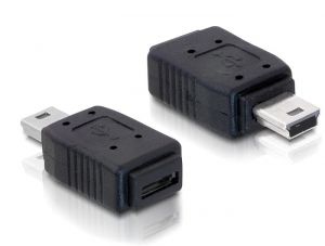 Delock USB-adapter mini-USB type B til Micro-USB type B