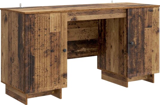 vidaXL Skrivebord Gammelt tre Konstruert tre 142,5 x 50 x 75 cm vidaXL Skrivebord Gammelt tre Konstruert tre 142,5 x 50 x 75 cm