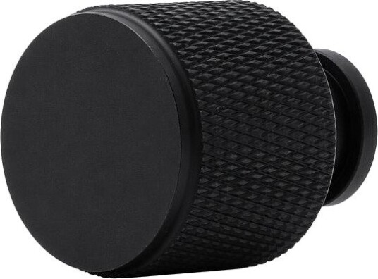 Tornett Skapsknapp Jirana Matt Svart Med Ribbet Kant 22mm