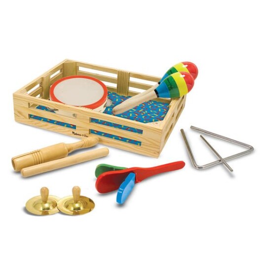 Melissa & Doug Musikk-kasse med 7 instrumenter
