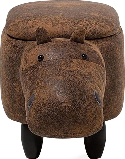 Hippo Puff 32 cm Brun