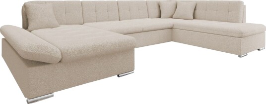 Zumar Sofa med Sjeselong og Divan 4 seter   Beige