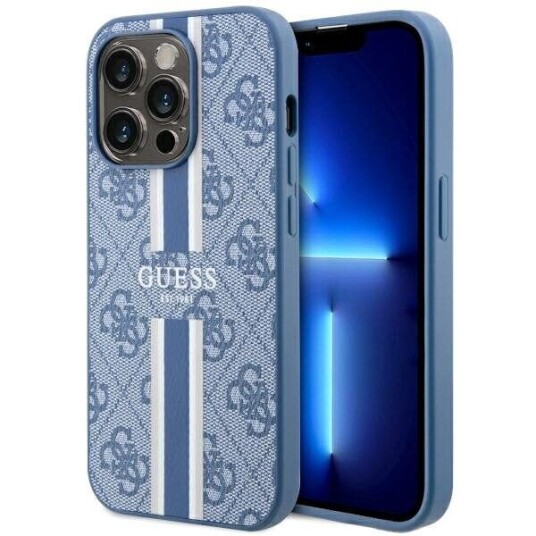 Guess Mobildeksel iPhone 14 Pro 6,1" Hardcase Blå med MagSafe