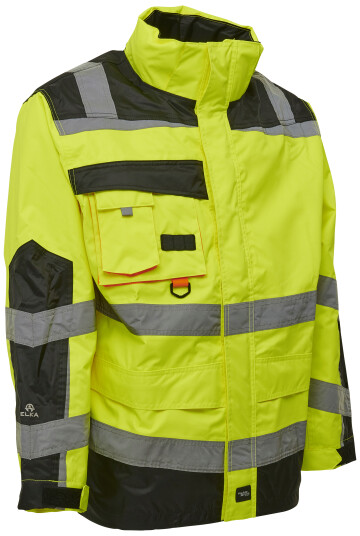Elka Synlighetsarbeidsjakke 086004r Gul/svart Str. M