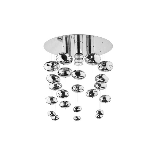 Euluna Salva E taklampe med glasselementer