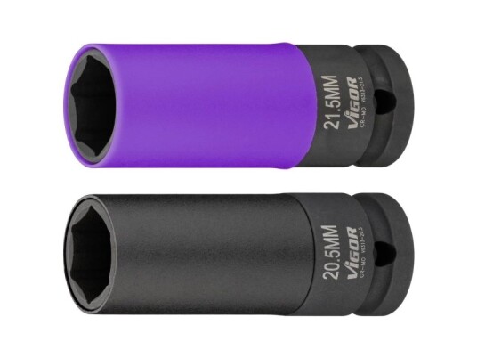 Vigor 1/2" Slagtrekker Bits-/Pipesett 2 Deler - V6313 Vigor 1/2" Slagtrekker Bits-/Pipesett 2 Deler - V6313