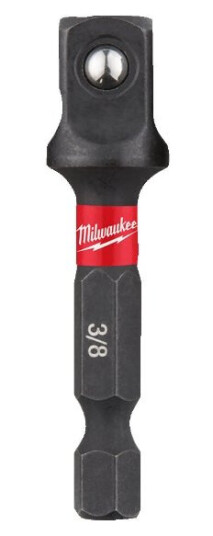 Milwaukee Shockwave 1/4" Hex til 3/8" Firkant Adapter for Håndverktøy