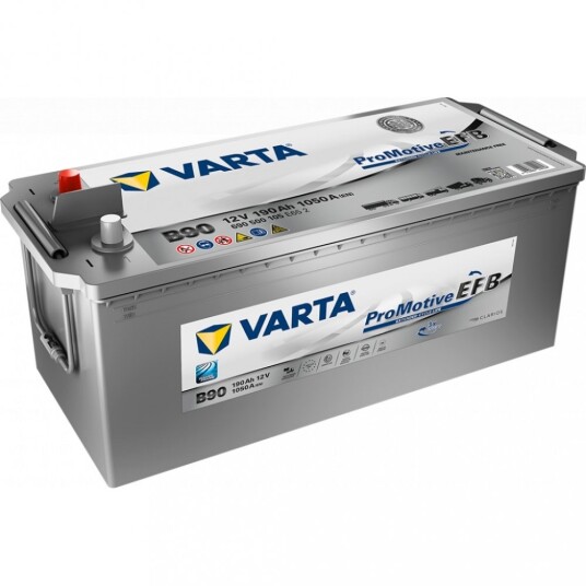 VARTA Promotive EFB Batteri 12V 190AH 1050CCA (513x223x203/223mm) +venstre B90. VARTA Promotive EFB Batteri 12V 190AH 1050CCA (513x223x203/223mm) +venstre B90.