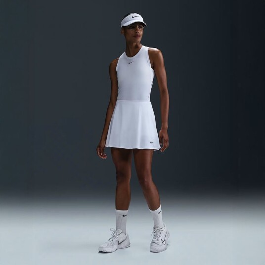 Nike W Nkdf Vcty Skrt Mrregflcy White/Black XS