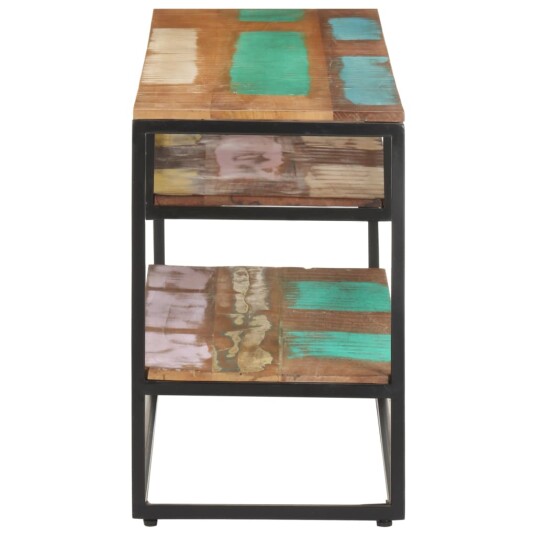 vidaXL TV-skap 130x30x45 cm gjennvunnet heltre