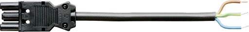GST18i3 Tilkoblingskabel 3P Hun/Free Pvc 1,5mm² Svart 9,9M