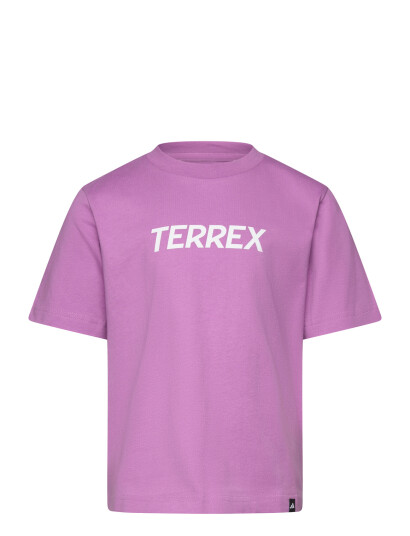 adidas Terrex K Mt Logo Tee Purple 176