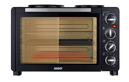 Unold 68885 All in One electric oven with hot plates black Unold 68885 All in One electric oven with hot plates black