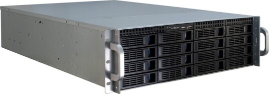 Inter-Tech 3U Rackmonterbar Serverkabinet med Herdet Glass og USB - IPC 3U-3416