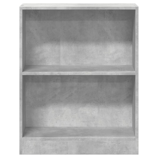 vidaXL Bokhylle betonggr? 60x24x74,5 cm konstruert tre