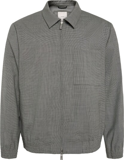 Calvin Klein Ls Wool Houndstooth Blouson Jkt White S