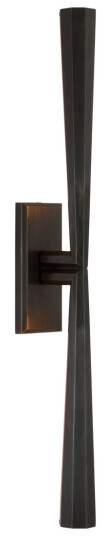 Galahad vägglampa linjär brons Galahad vägglampa linjär brons