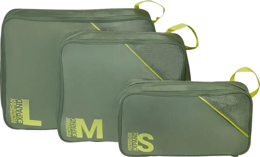Packing Cubes S/M/L Oliven/Lime Packing Cubes S/M/L Oliven/Lime