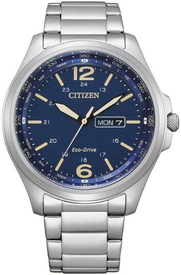 Citizen Herreklokke AW0110 82LE Classic Blå/Stål Ø44 mm Citizen Herreklokke AW0110 82LE Classic Blå/Stål Ø44 mm