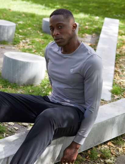 URBAN QUEST Men Bamboo Sweatshirt Grey L URBAN QUEST Men Bamboo Sweatshirt Grey L