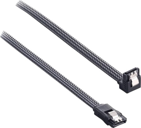 Cablemod Modmesh - Sata-Kabel - Sas 6Gbit/S - Sata (Hunn) Til Sata (Hunn) Rettvinklet - 30 Cm - Karbon