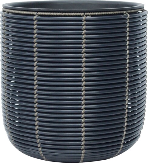 Wicker Blomsterkrukke D35xH36 cm Svart - Wicker Blomsterkrukke D35xH36 cm Svart -