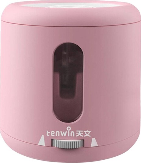Tenwin 8035 4 Elektrisk Blyantspisser Med Beholder Rosa Tenwin 8035 4 Elektrisk Blyantspisser Med Beholder Rosa