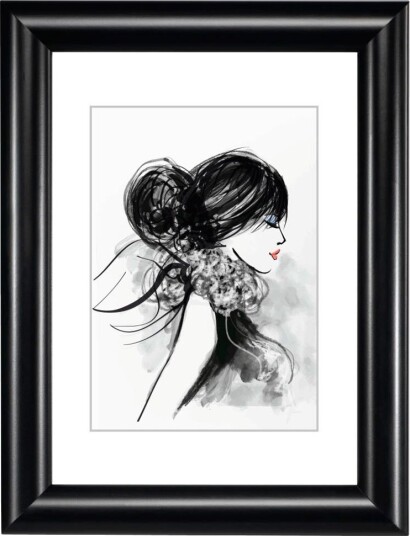 Hama Sofia fotoramme med passepartout 20x30cm svart plast