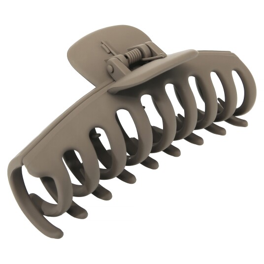By Lyko Rubberized Rounded Hair Clip Brown By Lyko Rubberized Rounded Hair Clip Brown
