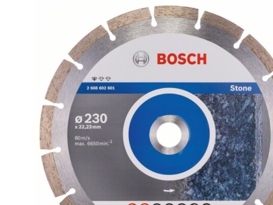 Bosch Diamantskjæreplate 230 Mm for Stein - Standard Kappeskive til Elektroverktøy Bosch Diamantskjæreplate 230 Mm for Stein - Standard Kappeskive til Elektroverktøy