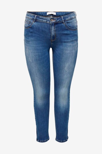 Only Carmakoma - Jeans carKarla Reg Ank BJ11336 - Blå