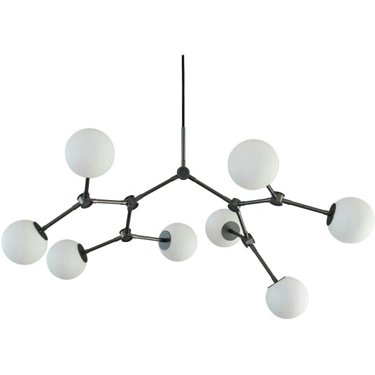 Drop Bulp Mini Lysekrone Grå