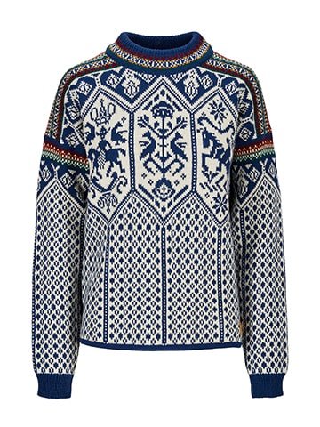 Dale Of Norway 1994 Feminine Sweater Indigo Offwhite Mustard S