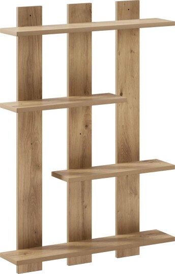 vidaXL Vegghylle Artisan eik 61 x 13,5 x 88 cm Konstruert tre