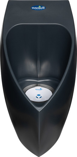 Vannfritt ECO vannfritt urinal i resirkulert plast med horisontal tappekran