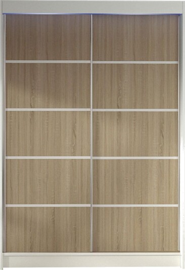 Liverpool Garderobe 120x200 cm - Brun/Hvit
